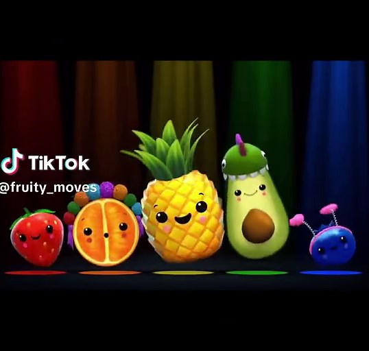 🕺💃. #dancingfruit #dancingfruitsandvegetables #sensoryclub #sensoryfruit #heybearsensory #heybearremix