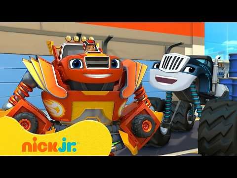 Blaze | Robot Blaze vs. Crusher: Carreras, rescates y transformaciones | 4 horas | Nick Jr.