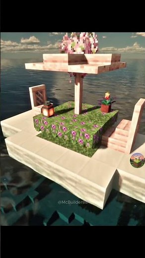 Seaside Leisure Pavilion Tutorial #minecraft #minecraftbuilding #로빈