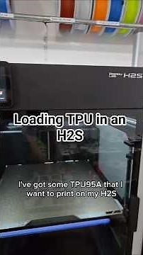 How do I load in TPU 95a into a Bambu Lab H2S?