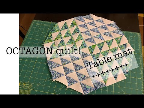 Make a small quilt | Octagon shaped | table mat | simple sewing #mysewingroom