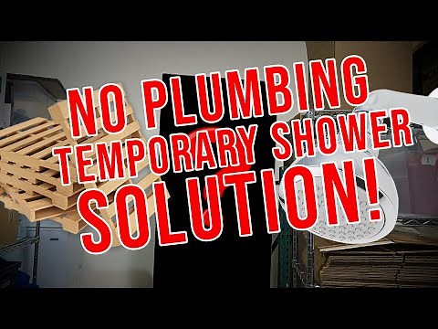 Temporary Shower For My Warehouse No Plumbing Great For Remodels Garage Basement