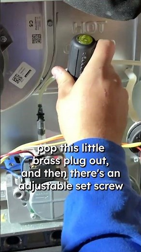 How to adjust gas pressure on a furnace #hvac #hvacmaintenance #furnace