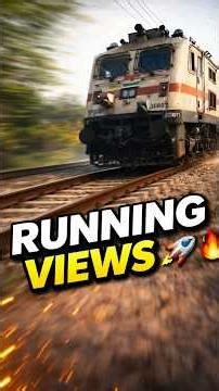 Train Speed = Running Views 🚀 #shorts