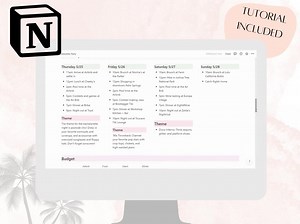 Editable Party Planning Notion Template for Bachelorette Party With Itinerary, Inspiration Pictures, Packing Checklist, to Do List - Etsy Canada