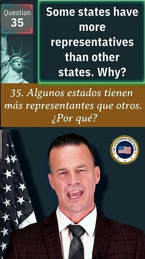 Pregunta 35 Examen Cívica de 128 Preguntas: Traducción Español al Inglés Ciudadanía Americana 2026