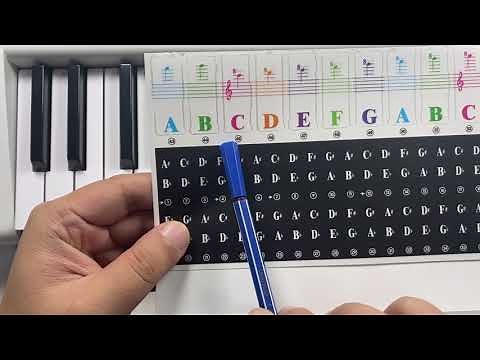 MAYA Piano Stickers 76Key Installation Video