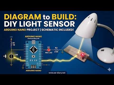 How LDR with Arduino light detector circuit works - Proteus Simulation