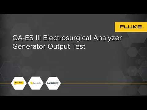 QA ES III - Generator Output Test