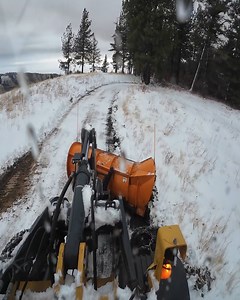 Snowy February Challenge | Hitachi ZW220 Snowplowing Through Heavy Snow - Plowing Snow | Dozer Tv