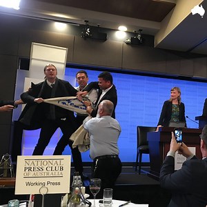 University students mounted co-ordinated protests across Australia against the federal government’s proposed higher education cuts. | The Australian