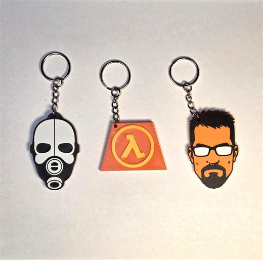 Half-life Inspired Keychain | 3D Printed Gamer Keychain | Retro PC Game Gift | Sci-fi Collectible - Etsy Canada