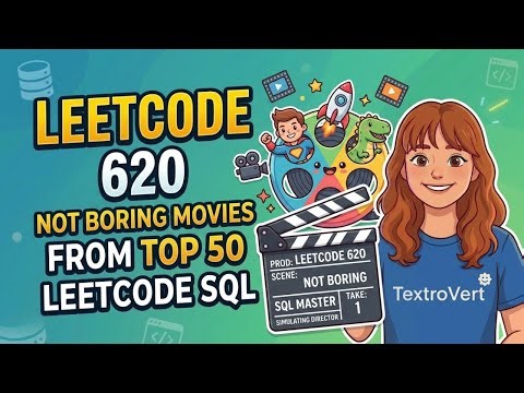 LeetCode 620: Not Boring Movies | Top 50 SQL Interview Questions