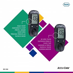 Você sabia que temos dois modelos do monitor Accu-Chek Active? A entrada de chip só existe em um deles! Veja como identificar. | Accu-Chek