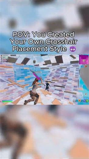 POV: You Created Your Own Crosshair Placement Style 😈#fortnite