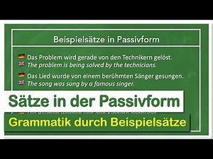 Englische Sätze im Passiv: 20 Beispielsätzen, mit denen du die Anwendung praktisch üben kannst!
