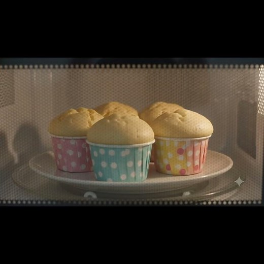 レンジで3分！ホットケーキミックスでふわふわカップケーキ🧁✨