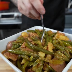 Southern Style Green Beans With Potatoes! | Mr. Make It Happen