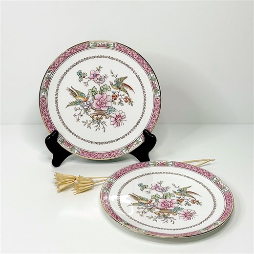Vintage 1950s Tuscan England Fine Bone China Dessert Plates Set of 2 - Etsy