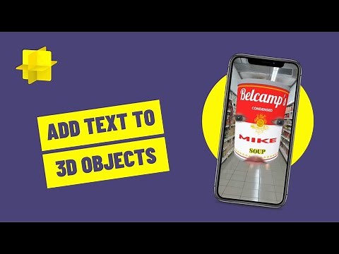 Use the Text Texture in Lens Studio to add text directly to 3D objects