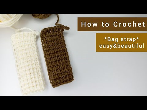 How to crochet *Bag Strap* easy & beautiful pattern (for beginners)/the best way
