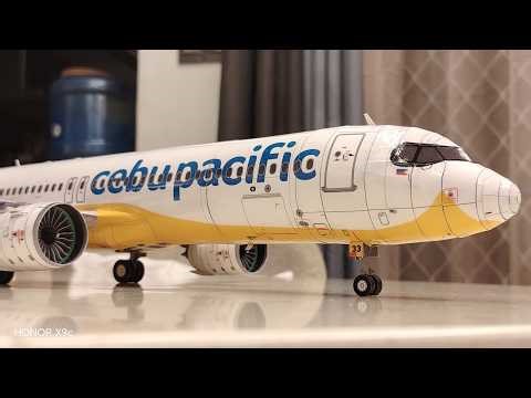 TIPS AND TRICKS FOR PAPER AIRLINER MODELING | Airbus A321NX, Cebu Pacific | 1:75 Paper Model