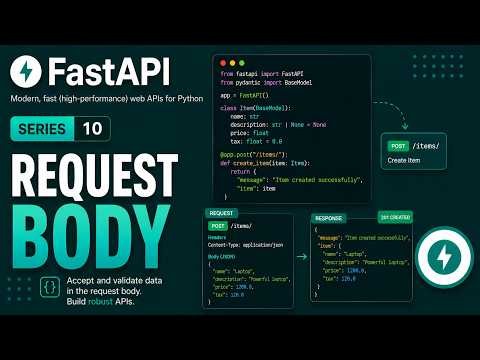 FastAPI Tutorial for Beginners #10 | Request Body Explained with Pydantic Models