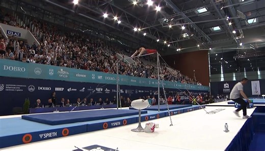 We just can't get enough of Tang Chia-Hung (TPE) on Horizontal Bar — and fortunately, he can't seem to stop nailing this routine. It's another tour de force from Tang to claim 🥇 at the Osijek World Cup! #Gymnastics