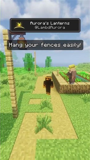 Floating lanterns in Minecraft?! #minecraftmods