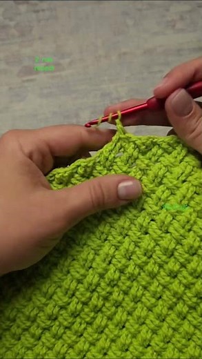 Wicker Crochet Pattern | 2 Row Repeat | Celtic Weave Crochet Stitch #crochettutorial #easycrochet