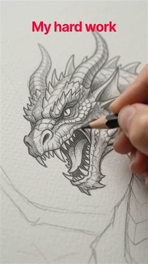 Drawing a Fierce Dragon: Step-by-Step Pencil Sketch