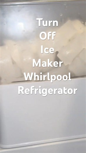 Turn Off Your Whirlpool Ice Maker in 10 Seconds #whirlpool #shorts #refrigerator #icemaker #ice