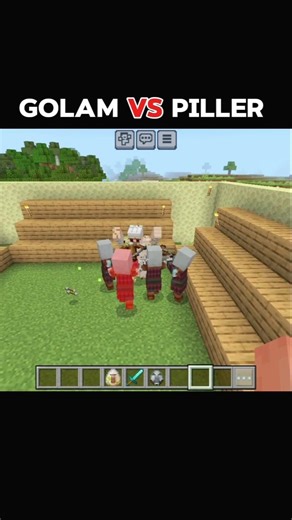 GOLAM VS PILEGER ? #minecraft #minecraftshorts #gamimg
