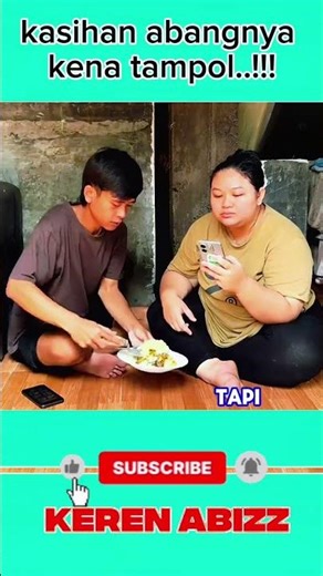 kasihan abangnya udah perhatian masih aja kena tampol#shorts