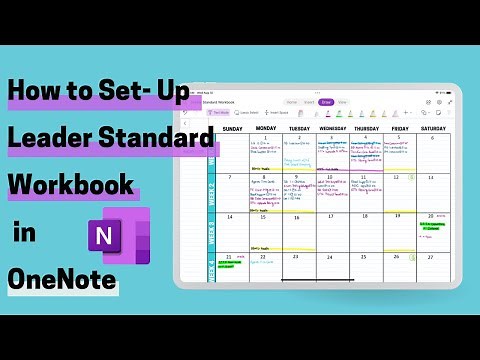 How to Set-Up Your OneNote Leader Standard Workbook Planner With Links to All Pages