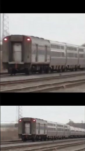 Amtrak meets CSX train from 2010.