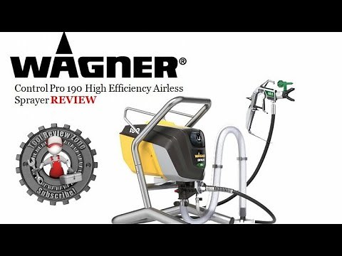 Wagner Control Pro 190 High Efficiency Airless Sprayer Review and tutorial (0580002)