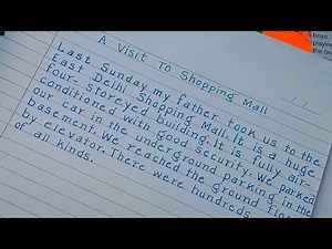 A Visit to Shopping Mall Essay in English// Essay Writing