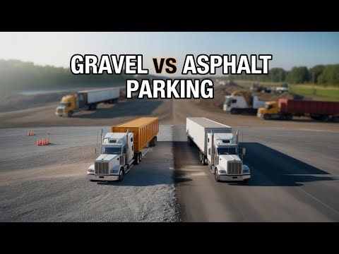 Gravel vs Asphalt: The Best Surface for Truck Parking (Pros & Cons Explained)