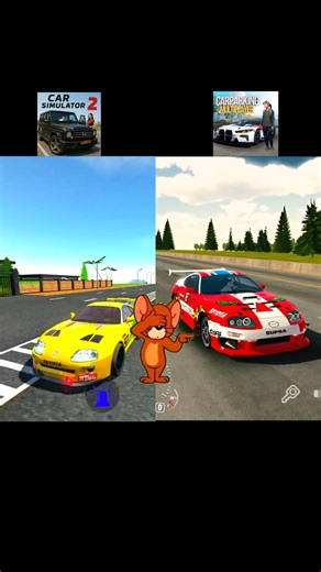 Car Simulator 2 Vs Car Parking Multiplayer #liriklagu #toyota #shorts #carsimulator #trollface #car
