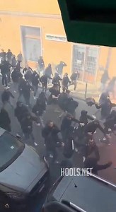 Groups of Pisa and Hellas Verona fans clashed in the street this morning ahead of their Serie A match. | Hools.net