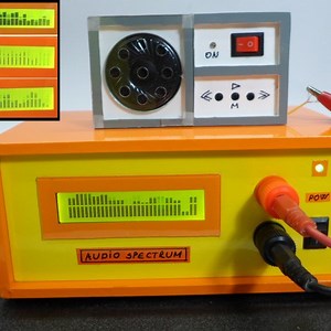 DIY audio signal spectrum analyzer