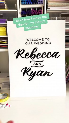 DIY Wedding Sign Tutorial | Handlettering & Calligraphy Design