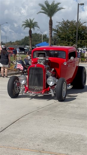 Ford Three Window Coupe powered by a blown big block rolling into Cruisin’ The Coast - Margaritaville Car Show #sickcarsandtrucks #fblifestyle #prostreet | SICK Cars and Trucks