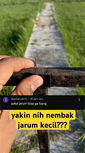 apakah saya bisa menembak jarum yang se kecil itu?! 🤯 coba lihat ini!!