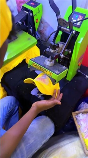 Printing caps using cap press machine the easiest way 🔥
