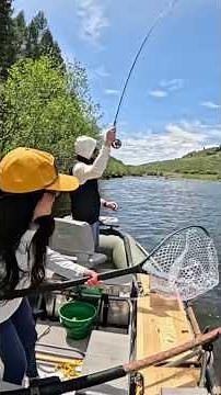 My First Day Learning to Row a Fishing Raft| PB Brown Trout