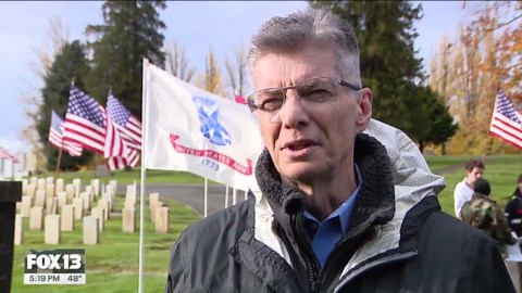 Veterans Day ceremony takes place at Evergreen-Washelli Memorial Park