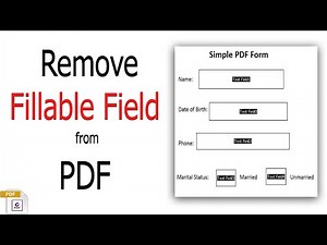 How to remove fillable fields from PDF using Nitro Pro