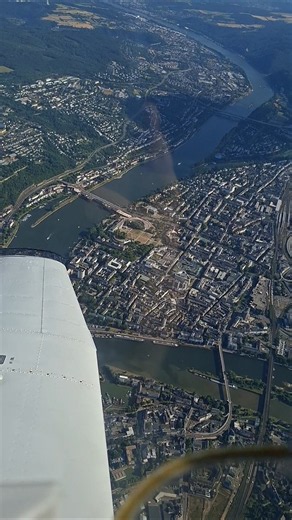 Mega Panorama von Koblenz (2km Flughöhe) 🫶 Ich liebe diese Stadt #koblenz #dankbar #pilotlife